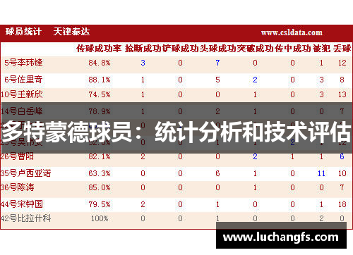 多特蒙德球员：统计分析和技术评估